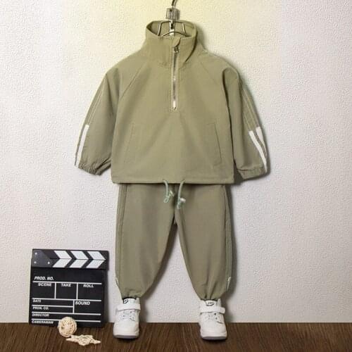 Spring Sportswear Boy Clothes Set Girls Clothing Set Baby Suit Outwear Long Sleeve Hoodie T Shirt+Kids Boys Pants 2pc Suit 2-8Y