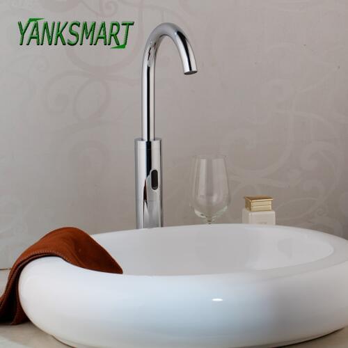 YANKSMART Artistic Handmade Porcelain Lavabo Bathroom Vessel Sinks Ceramic Wash Basin Bathroom Washbasins Sense Mixer set