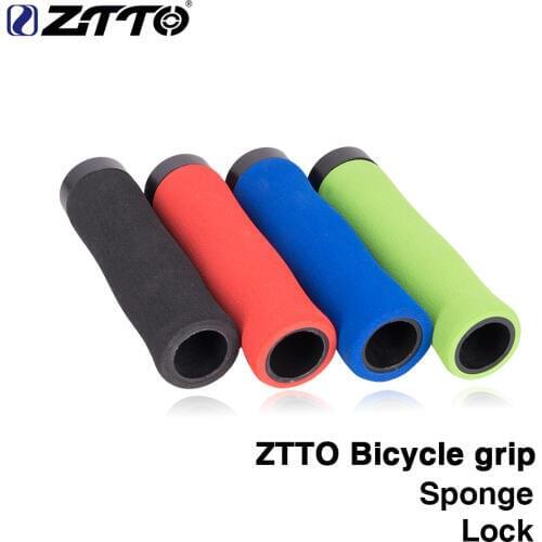 ZTTO 1Pair sponge Durable Shock-Proof Anti-Slip LOCK Grips Ergonomics design for MTB Bike Folding Bicycle BMX with Bar Plug AG28