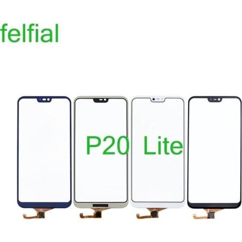 10Pcs/Lot For Huawei P20 Lite ANE-LX1 ANE-LX2 ANE-LX3 Nova 3E Touch Screen Digitizer Sensor Touch Panel Front Glass Lens