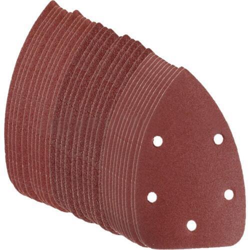 30Pcs 60+80+120 Grit Sanding Sheets Disk Sandpaper For Black & Decker Palm Sander