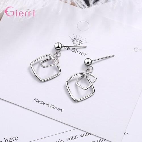 New Arrival 925 Sterling Silver Black Gothic Earrings For Women Girls Trendy 2020 Anniversary Gift Wholesale