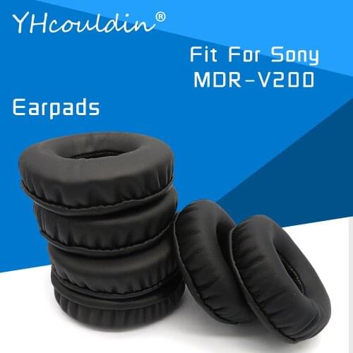 YHcouldin Earpads For Sony MDR V200 MDR-V200 Headphone Accessaries Replacement PU Leather Soft Material