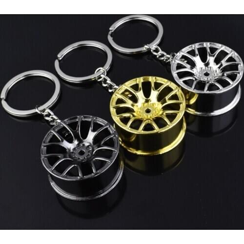 Wheel Hub Key Chain Tire Styling Car Key Ring Mans Keychain Car Key Chain L41A