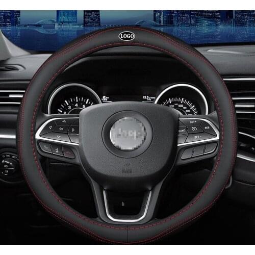 Car Steering Wheel Cover Set for JEEP Patriot Wrangler Compass Grand Cherokee Renegade Breathable Car Styling Accessories
