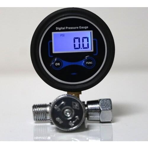 Digital 1/4" 200PSI Air Pressure Regulator Gauge Control Valve for Spray Gun