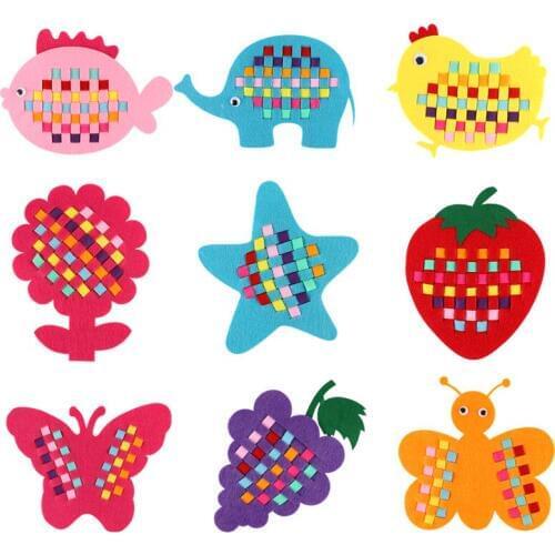 Kindergarten manual Diy Weave cloth Early Learning Education Toys Montessori Teaching Aids Math Toys