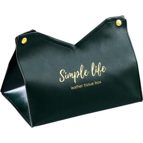 Home Storage case Comfortable Moisture-proof Letter Design Tissue Holder Storage Organizer Box for Living Room decor