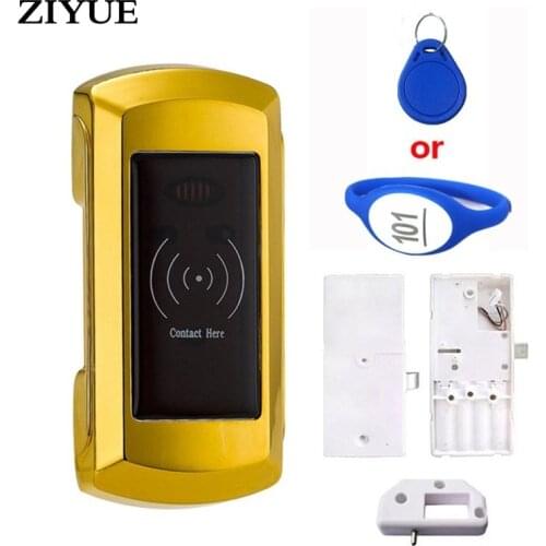 ZIYUE Rfid electronic lock cabinet with bracelet Silver and gold color optional
