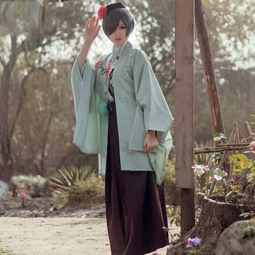 Anime Black Butler Yoki Chaya Ciel Phantomhive Cosplay Kimono Fancy Costume Japanese Clothing Halloween Carnival Uniforms