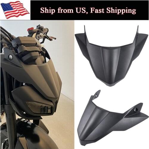 MT09 FZ09 Motor Front Fender Beak Nose Cone Extension Extender Cover Cowl for Yamaha 2017-2019 MT FZ 09 FZ-09 MT-09 Windshield