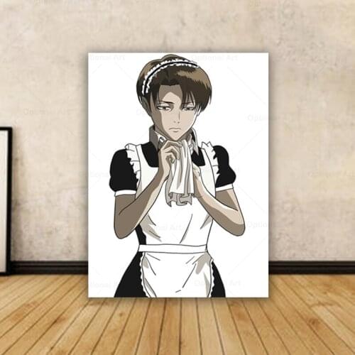 Levi Ackerman Attack on Titan Painting Wall Artwork HD Printed Poster Modular Canvas Home Decoration Pictures For Living Room