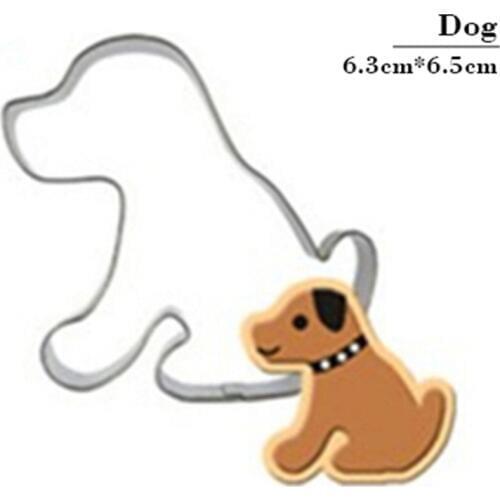 Lovely Puppy Aluminum Bakeware Kitchen Biscuit Cookie Tools Vegetable Cutter Mould Stainless Steel Selling Products Online DZ165
