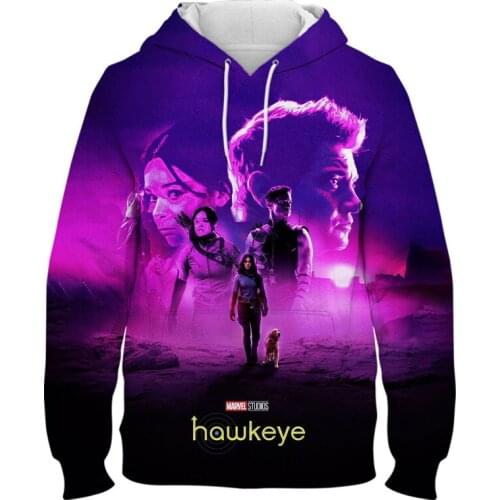 Hawkeye Marvel 3D Print Mens Tracksuit Casual Spring Super Hero Children Sweatshirt Streetwear Cool Women Oversized Hoodies