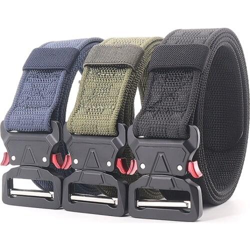 2021 New Military Tactical Nylon Belt Army Outdoor Combat Training Strap Unisex Casual Pants Accessories Fashion Designer Belt