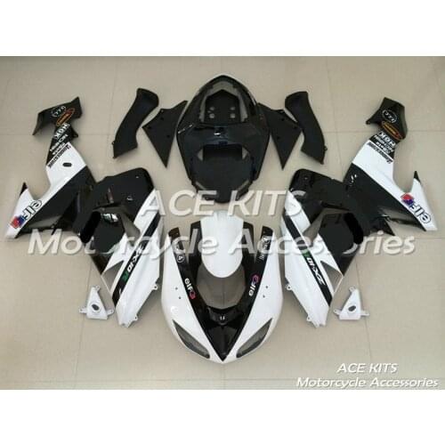 New ABS motorcycle Fairing Fit For kawasaki Ninja ZX10R 2006 2007 Bodywork Injection mold white black ACEKITS Store No.0173