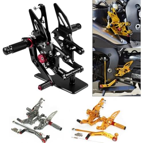 Motorcycle Part Adjustable Rearset Footrests Foot Pegs Pedals For HONDA CBR1000RR CBR 1000 RR Fireblade SC59 2008-2011 2012-2016