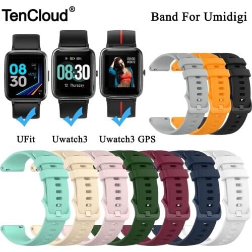 Replacement Band For Umidigi UFit Smart Watch Strap For Umidigi Uwatch 3 GPS Bracelet Silicone Wristband Adjustable Loop Belt