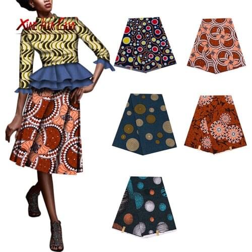 Xiaohuagua Ankara African Printed Batik Fabric Subcode Real Wax Polyester Nigerian Tribes Hand DIY Sewing Office Cover Dress