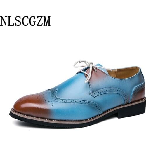 Wedding Dress Formal Shoes Men Office 2021 Brogue Shoes Men Coiffeur Italian Men Dress Shoes Leather Business Suit Zapato Hombre