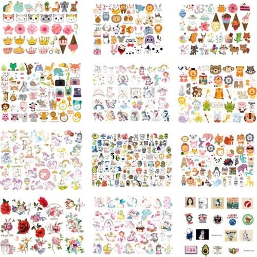 Iron on Cute Animal Patches Set for Kids Clothing DIY T-shirt Applique Heat Transfer Vinyl Unicorn Patch Stickers Thermal Press