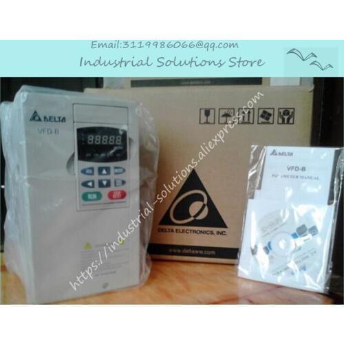 Input 1PH 220V Output 3 PH Inverter Series B VFD007B21A 0~240V 5A 0.1~400Hz VFD-B 0.75KW 1HP New Original