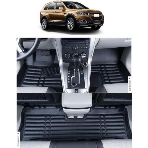 Fiber leather car floor mats for chevrolet captiva Daewoo Winstorm 2006-2018 2007 2008 2009 2010 2011 2012 accessories