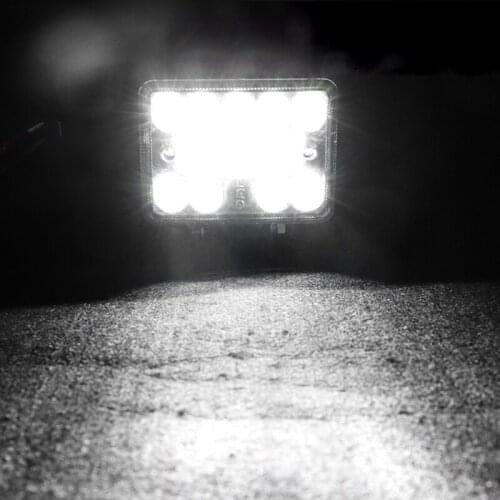 1PCS 3Inch 24V 12V 54W Wrok Lights led bar LED lightbar 18SMD Car Led Headlights Lighting flood work bar for Truck Tractor SUVs