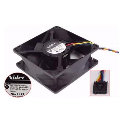 Nidec T92C12MS5A7-57A021 DC 12V 0.65A 92x92x25mm 3-Wire Server Cooling Fan