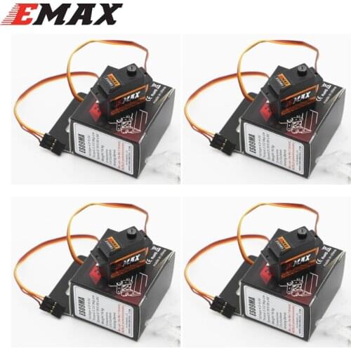4pcs/lot 100% Orginal EMAX ES09MA Metal Analog Specific Swash Servos for 450 Helicopter Tail better than Emax es08ma ii