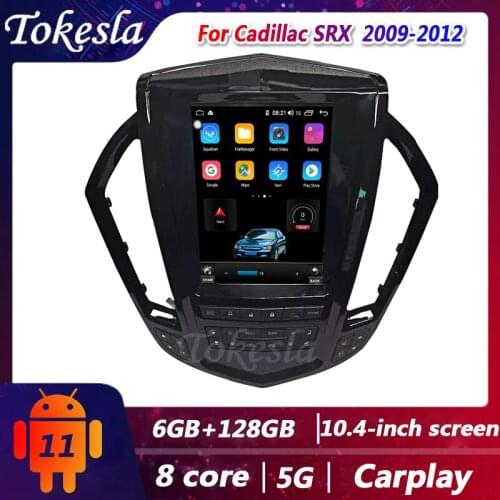 Tokesla Car Radio For Cadillac SRX Telsa Android 11 2 din Stereo receiver Central Multimedia Player DVD Gps Navigation 2009-2012