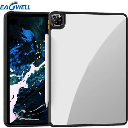 For iPad Pro 11 2021 2020 Pro 12.9 2020 Air 4 4th Generation 10.9 2020 Case Funda TPU Edge Clear Back Tablet Cover Accessories