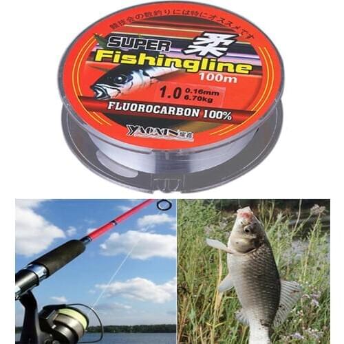 Fluorocarbon Fishing Line Super Strong Transparent Nylon Fishing 6.7-12.0KG Tackle Non-Linen Multifilament Outdoor Accessores