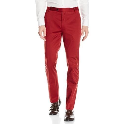 Custom Made New Style Men Suit Mens Flat Front Tapered Stretch Cotton Dress Pants Wedding Pants PartyGroom Suit Pants