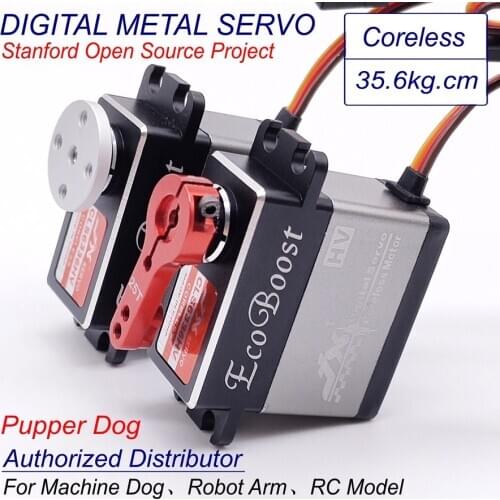 JX CLS6336HV 36kg Coreless 7.4v High Voltage Metal Gears Standard Digital Servo For Stanford Pupper Machine Dog Robot Arm Model