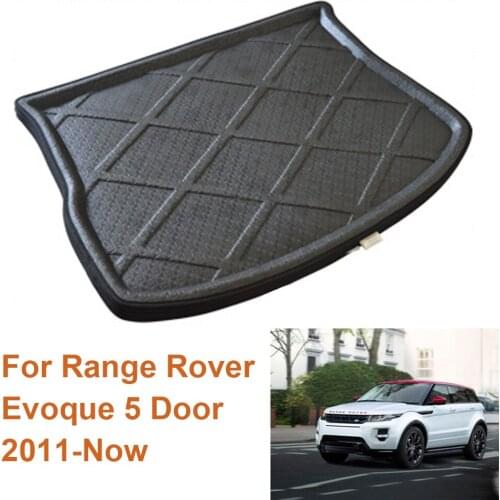 Tray Trunk Floor Carpet Mats For Range Rover Evoque 5 Door 2011-Now Auto Car Rear Boot Cargo Liner Carpets Pad Mat