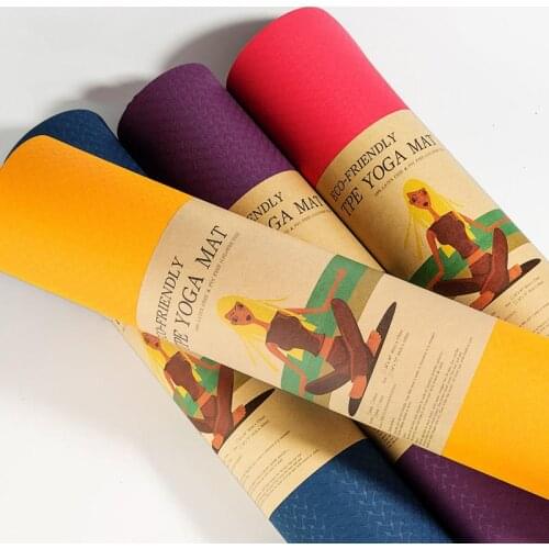 Tpe Yoga Mat, Fitness Mat, Environmental Protection, Widening And Thickening, Special Mat For Gymnasium, Suitable For Beginners