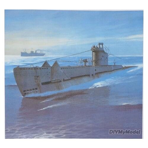 DIYMyModeI Card Model Toy 1:100 scale Okret Podwodny Orp Dzik Submarine Paper Model Military papercraft collections for children