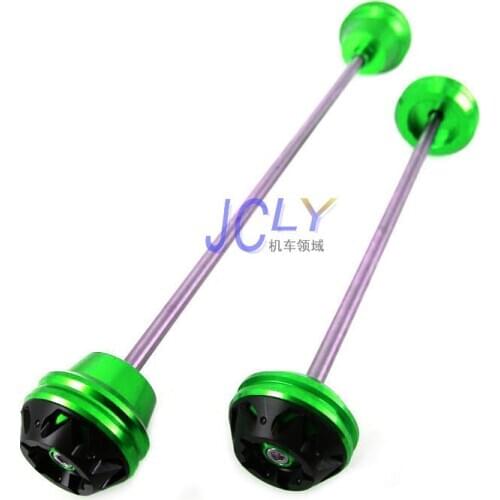 Motorcycle Accessories For Kawasaki ZX10R ZX-10R 2004-2005 refitting front and rear wheel anti falling ball protective glue