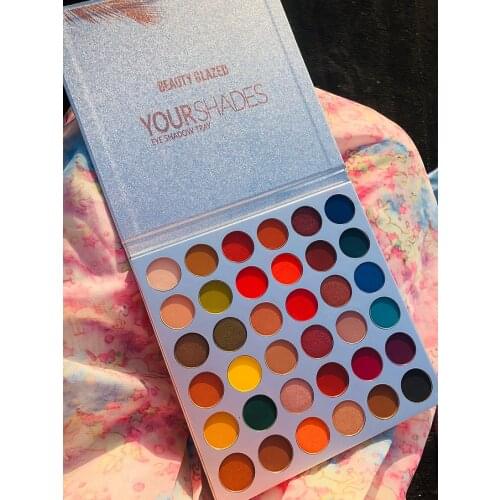 Beauty Glazed Your Shades Palette Colorful Shadows Palett Glitter Highlighter Shimmer Make Up Pigment Matte Eye Shadow Pallete