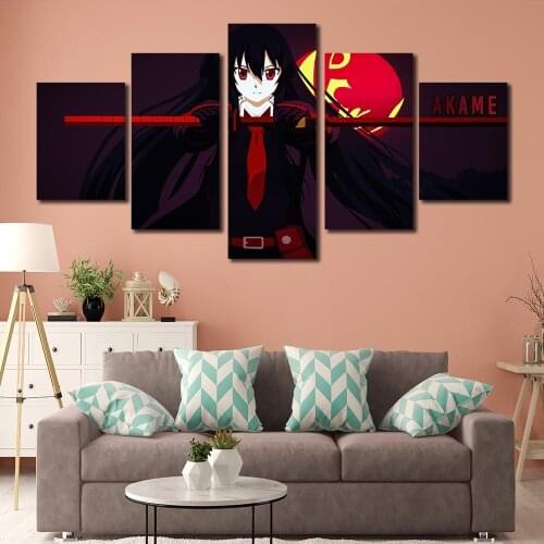 Canvas Print Akame Ga Kill Poster Decorative Picture Modern Wall Art Paintings Home Decor No Frame Anime Fan Gift