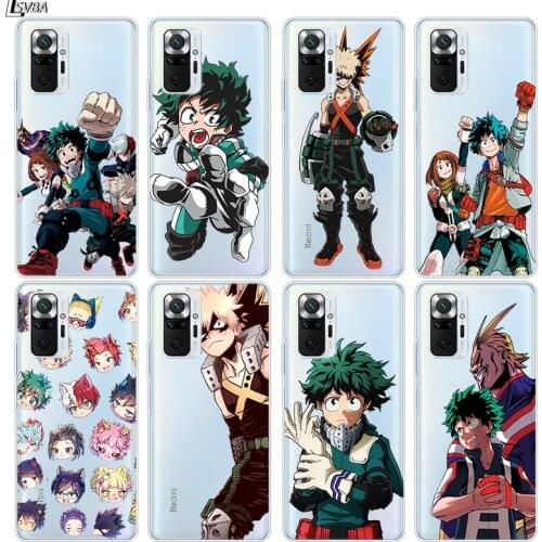 Boku My Hero Academia Silicone Cover For Xiaomi Redmi Note 10 10S 9 9S Pro Max 9T 8T 8 7 6 5 Pro 5A 4X 4 Phone Case