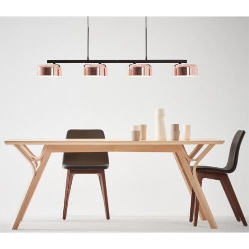 Modern Rectangular Pendant Lamp Hanging Suspension Light Rose Red Ceiling Lamp Fixture For Dinning Room Free Shipping PA0465