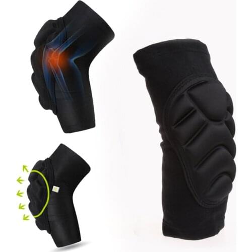 Leg Knee Patella Support Sports Brace Wrap Protector Pad Sleeve Guard Black