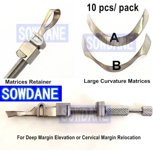 Dental Tofflemire Matrix for Deep Margin Elevation Large Curvature Matrices Retainer Sectional Contoured Matrice