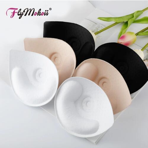 3 Pairs/Lot Women Intimates Bra Accessories Sponge Swimsuit Breast Invisible Pads Chest Push Up Enhancers Padding Foam Inserts