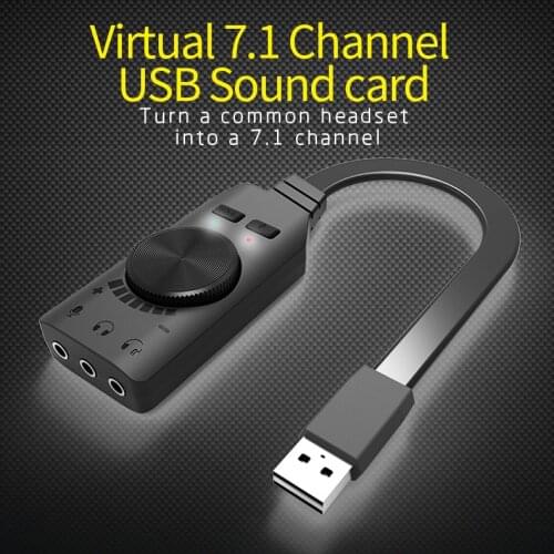 USB Sound card virtual 7.1ch sound card USB Audio Sound Card GS3