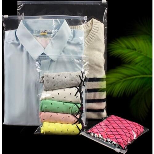 1pcs Travel Clear Storage bag Transparent Underwear Socks Organizer Waterproof Self Seal Clothes Bags make up Zipper Lock Pouch