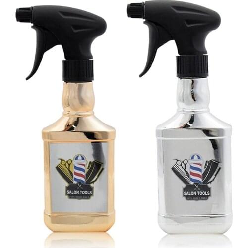 300ML Hairdressing Spray Bottle Plating Gold Silver High Pressure Spray Bottle Hair Tools Sprayer Hairdresser Water Sprayer
