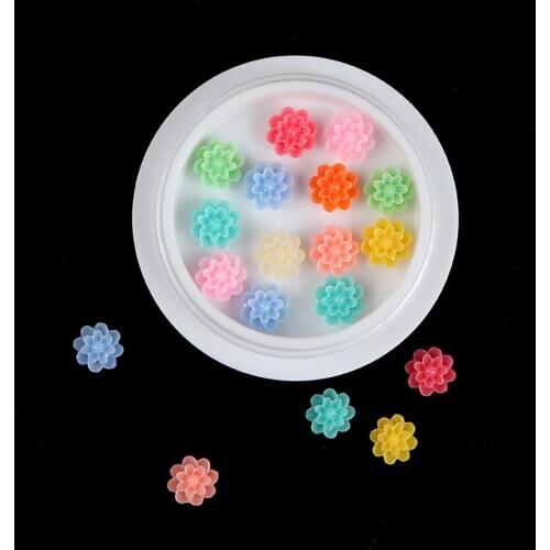 3D Nail Rhinestones Rose Flower Design Nail Art Decorations Valentines Day Manicure DIY Charms Nail Accessories Glitter Sequins